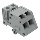 WAGO - 1-Leiter Federleiste, abgewinkelt, CAGE CLAMP®, 2,5mm², grau