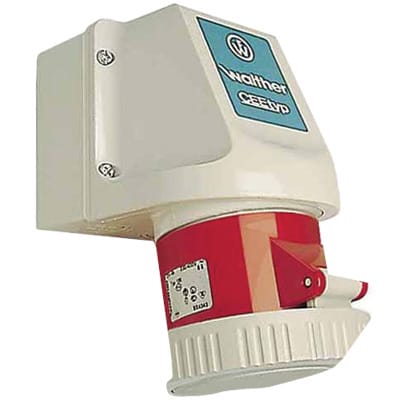 WALTHER - Wandsteckdose 16A 5P 400V 6H I