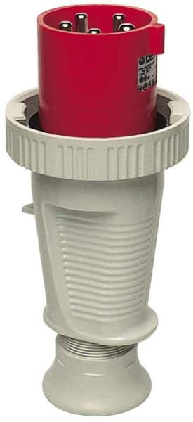 WALTHER - CEE-Stecker 5P 63A 6h gerade 400V IP67