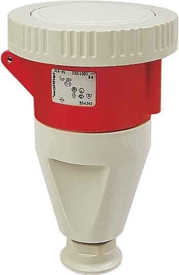 WALTHER - CEE-Kupplung 4P 125A 9h gerade 230V IP67