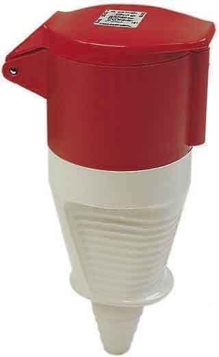 WALTHER - CEE-Kupplung 5P 63A 6h gerade 400V IP44