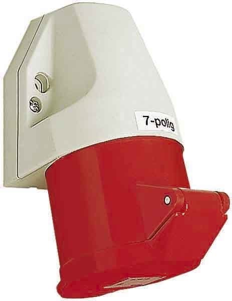 WALTHER - Wandsteckdose 32A 7P 400V 6H I