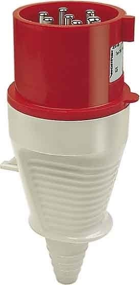 WALTHER - CEE-Stecker 7P 16A 6h gerade 400V IP44
