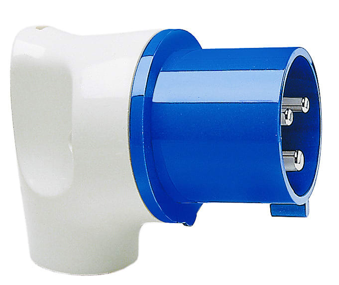 WALTHER - CEE-Winkelstecker 3P 32A 6h schräg 230V IP44 Mondo