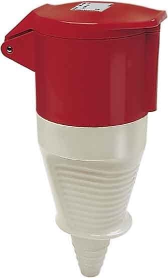 WALTHER - CEE-Kupplung 7P 32A 6h gerade 400V IP44