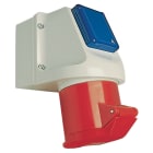 WALTHER - Mini-Kombi Wanddose 16A 5P 400