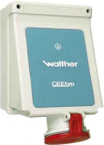 WALTHER - Wandsteckdose 63A 4P 110V 4H I