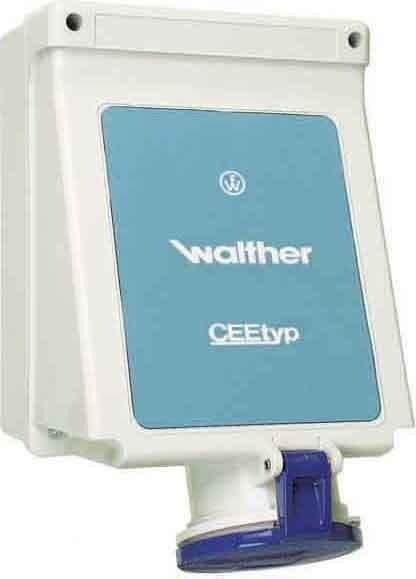 WALTHER - Wandsteckdose 63A 3P 400V 9H I