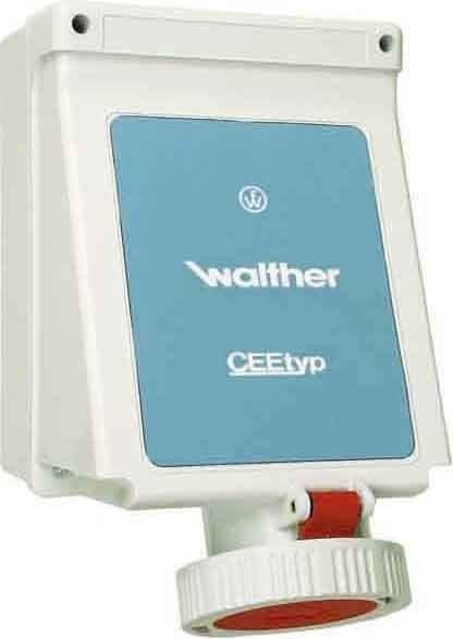 WALTHER - Wandsteckdose 63A 4P >50-500V
