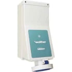 WALTHER - Wandsteckdose 125A 3P 110V 4H