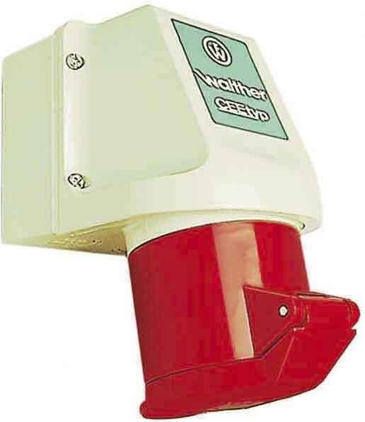 WALTHER - Wandsteckdose 32A 5P 230V 9H I