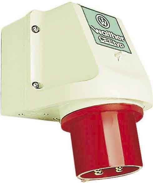 WALTHER - Wandgeraetestecker 32A 4P 400V