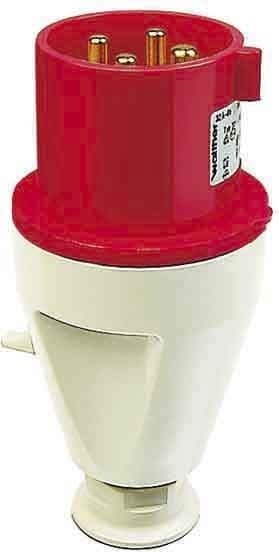 WALTHER - CEE-Stecker 4P 63A 4h gerade 110V IP44
