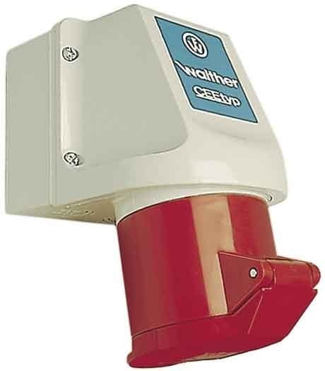WALTHER - Wandsteckdose 32A 5P 400V 6H I