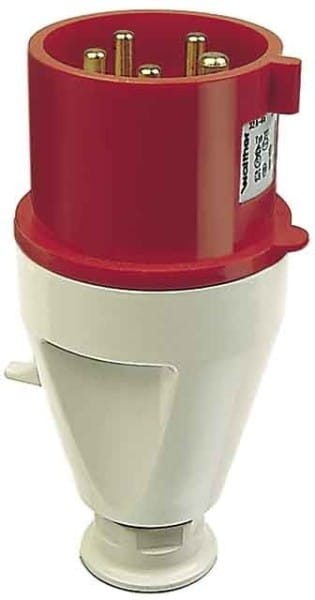 WALTHER - CEE-Stecker 4P 16A 9h gerade 230V IP44