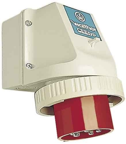 WALTHER - Wandgeraetestecker 32A 5P 400V