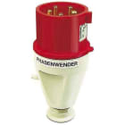WALTHER - CEE-Stecker/Phasenwender 5P 32A 6h gerade 400V IP44