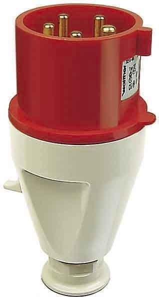 WALTHER - CEE-Stecker 3P 16A 4h gerade 110V IP44