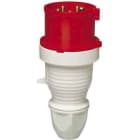 WALTHER - CEE-Stecker 3P 32A 9h gerade 400V IP44