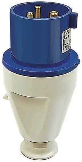 WALTHER - CEE-Stecker 3P 32A 4h gerade 110V IP44