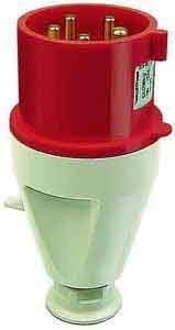 WALTHER - CEE-Stecker 4P 16A 6h gerade 400V IP44