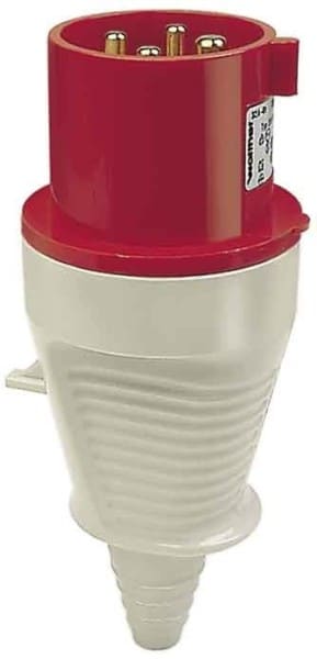 WALTHER - CEE-Stecker 4P 32A 7h gerade 500V IP44