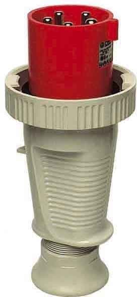 WALTHER - CEE-Stecker 5P 125A 4h gerade 110V IP67