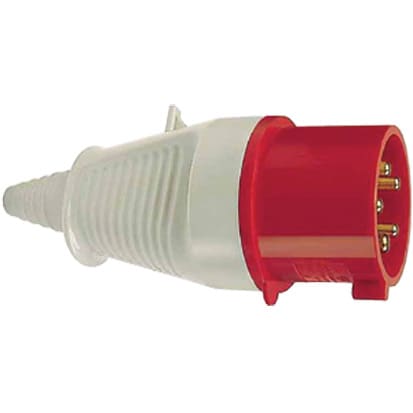 WALTHER - CEE-Stecker 5P 16A 6h gerade 400V IP44