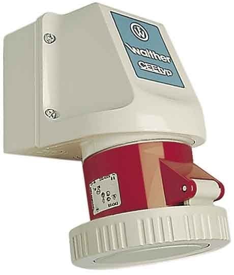 WALTHER - Wandsteckdose 16A 3P 230V 6H I