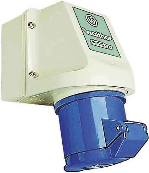 WALTHER - Wandsteckdose 32A 3P 400V 9H I