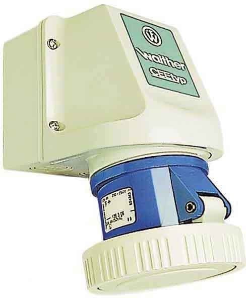 WALTHER - Wandsteckdose 32A 3P 400V 9H I