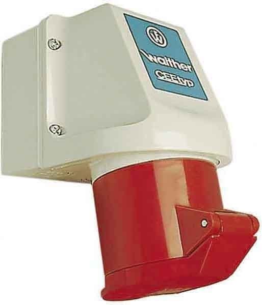 WALTHER - Wandsteckdose 16A 5P 400V 6H I