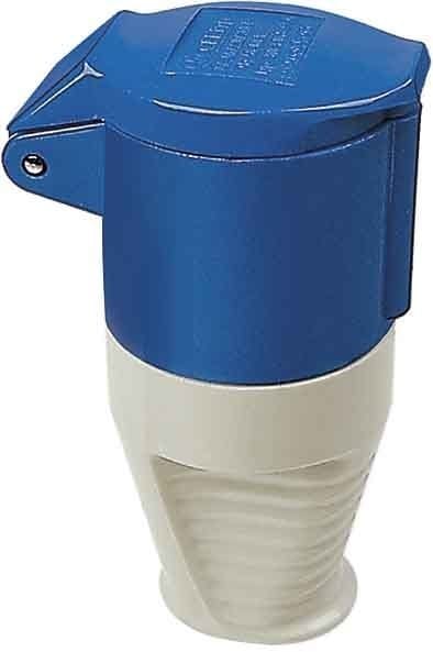WALTHER - CEE-Kupplung 3P 16A 6h gerade 230V IP44