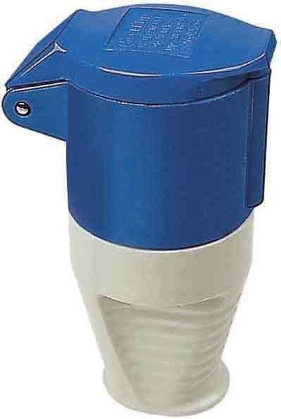 WALTHER - CEE-Kupplung 3P 16A 9h gerade 400V IP44