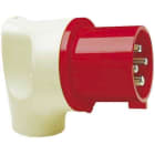 WALTHER - CEE-Winkelstecker 4P 32A 10h 50-500V(100-300Hz) IP44 Mondo