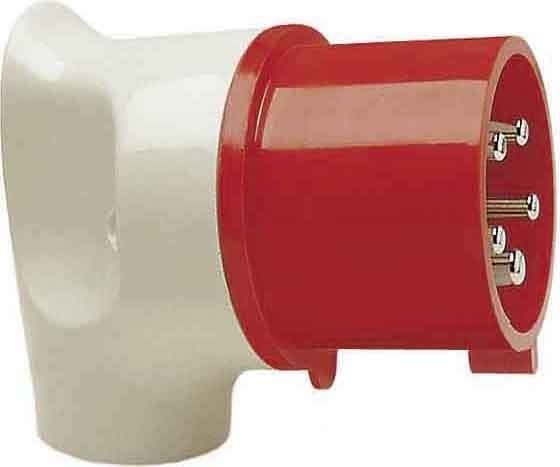 WALTHER - CEE-Winkelstecker 5P 32A 4h schräg 110V IP44 Mondo