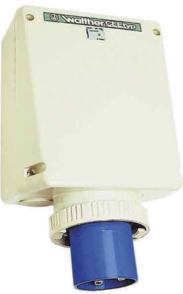 WALTHER - Wandgeraetestecker 125A 3P 230V