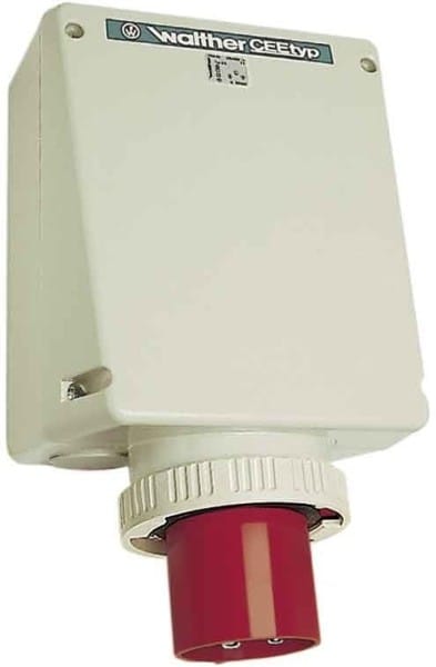 WALTHER - Wandgeraetestecker 125A 5P 400V