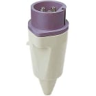 WALTHER - CEE-Stecker 2P 32A 10h gerade <50 V DC grau IP44
