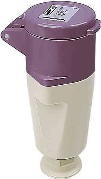 WALTHER - CEE-Kupplung 2P 16A 12h gerade 40-50V IP44