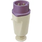 WALTHER - CEE-Stecker 2P 16A 10h gerade <50 V DC grau IP44