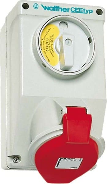 WALTHER - CEE-Wandstd.32/4/500V 7h abschb.m.Verr.