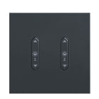 ZUMTOBEL - Wipptaster 2fach Licht anthrazit