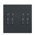 ZUMTOBEL - Wipptaster 4fach Licht anthrazit