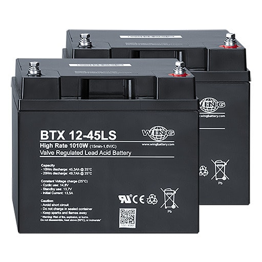 ZUMTOBEL - nBox ACCU Set lead acid 2x12 V/45 Ah