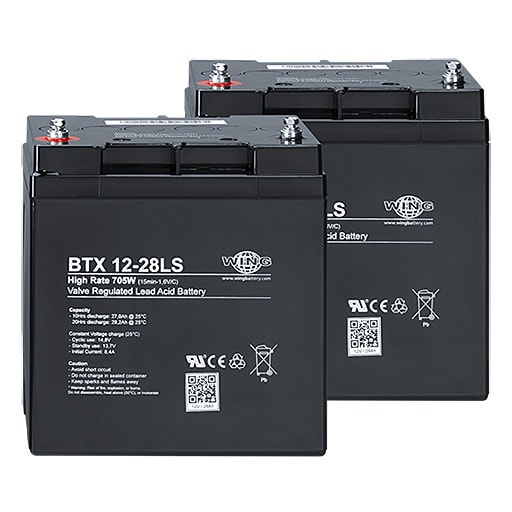 ZUMTOBEL - nBox ACCU Set lead acid 2x12 V/28 Ah