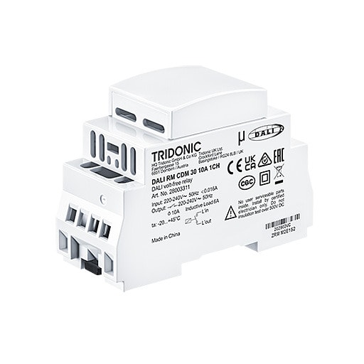 ZUMTOBEL - DALI und DALI-2 Relaismodul DALI RM CDM 30 10A 1CH