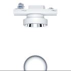 ZUMTOBEL - Flache LED Schienen-Anbauleuchte PANOS T R150 1k-940 LDO TEC AL WH