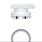 ZUMTOBEL - Flache LED Stromschienen-Anbauleuchte PANOS T R200 1k-940 SWI 3XI AL WH