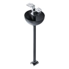 ZUMTOBEL - 3Phasen-Pendelrohrabhängung TRACK BASIC/ADV PEND TUBE KIT 1200 BK